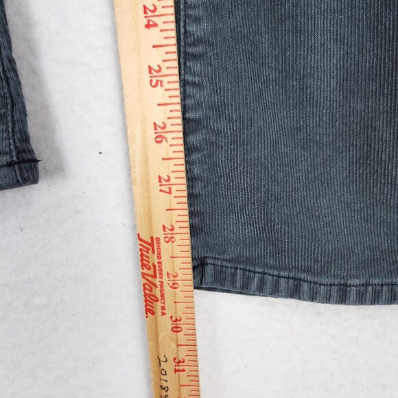 American Eagle Pants Womens 0 Gray Corduroy Super Hi Rise Flare Button Fly - Picture 5 of 12